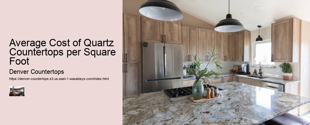 Average Cost of Quartz Countertops per Square Foot