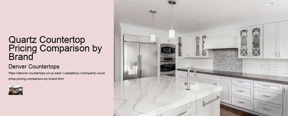 Quartz Countertop Pricing Comparison by Brand